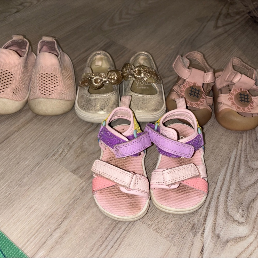 Size 3 baby shoe lot